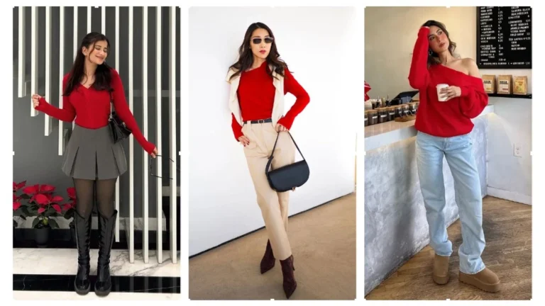 “21 Red Sweater Looks That Demand Attention”