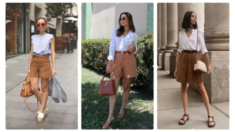 15 Effortlessly Cute Ways to Style Brown Shorts